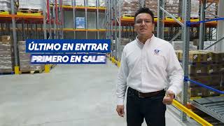 Rack Push Back | Más capacidad, mayor eficiencia y mejor aprovechamiento del espacio.