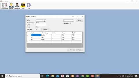 UAS PEMROGRAMAN VISUAL STUDIO - MEMBUAT APLIKASI KASIR