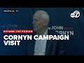 Cornyn campaigns in Amarillo ahead of GOP runoff against Paxton as early voting begins