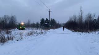 Первый проезд АМ-169 на Тёсовской УЖД (Tesovo narrow-gauge railway)