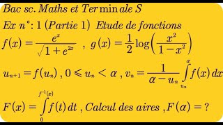 Ex n°: 1 (partie 1) Étude de fonctions pour les examens de La 2ème année Bac SM et Terminale S