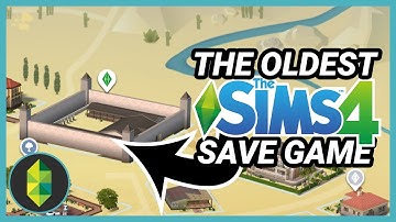 What is in the oldest Sims 4 save game I have?
