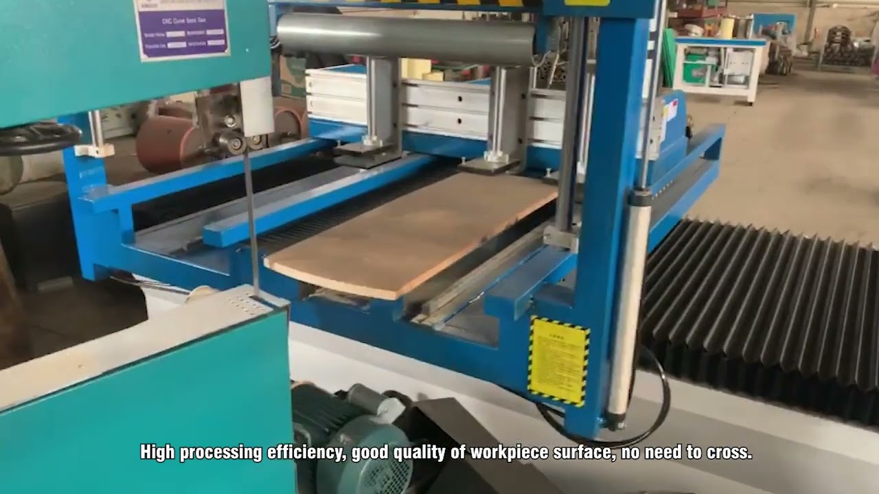 Solid Wood Furniture Automatic Feeding CNC Curve Band Saw For Woodworking