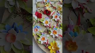 Brosa martisor cu narcise galbene - dimensiune mare