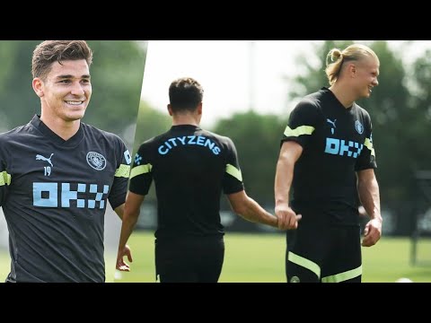 😍Erling Haaland & Julián Álvarez Man City Training Session in USA for Pre-Season Tour 2022 🔵