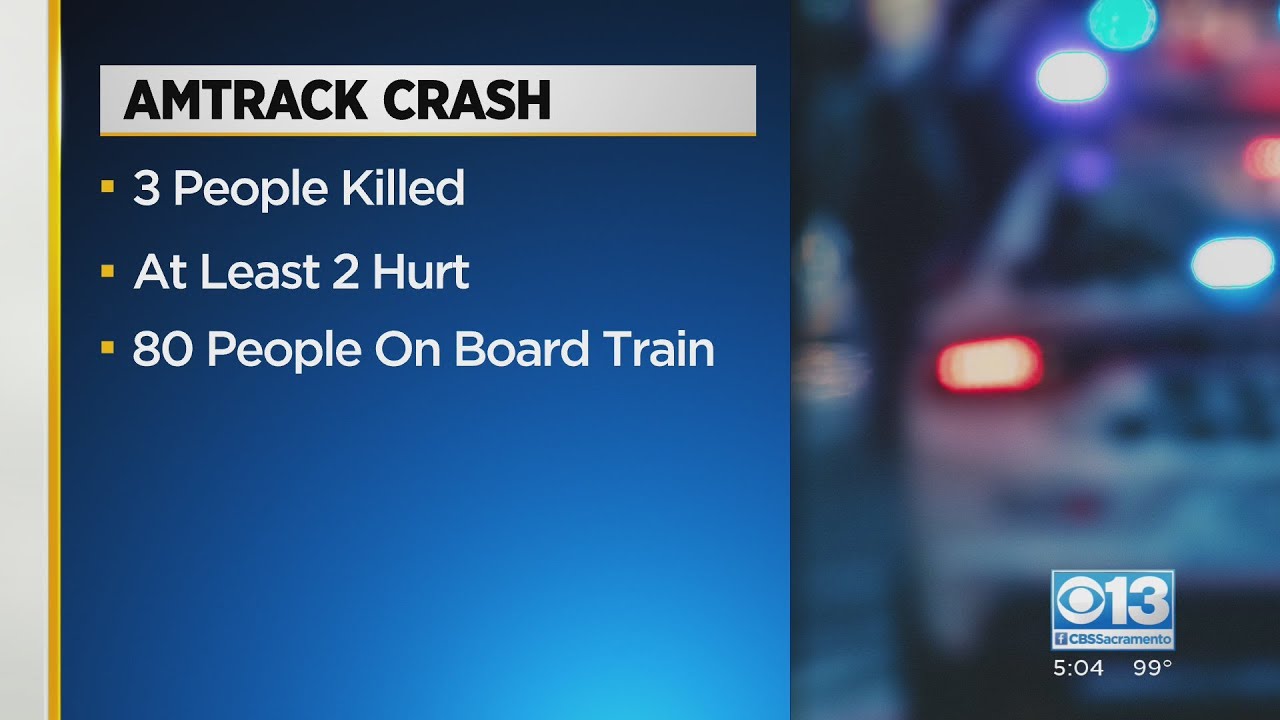 3 Killed After Car Collides With Amtrak Train - YouTube