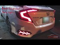 Honda Civic Rear Lamp Audi Style & Modification Model 2016-19. Auto 2000 Sports