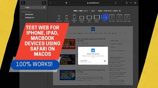 How to Test Responsive Design on Safari MacOS for iPhone, iPad, and Macbook
