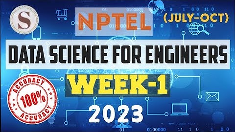 Data Science for Engineers || NPTEL week 1 answers 2023 #nptel #datascience #skumaredu #2023