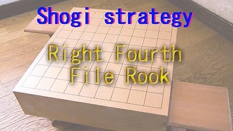Shogi strategy introduction.Right Fourth File Rook