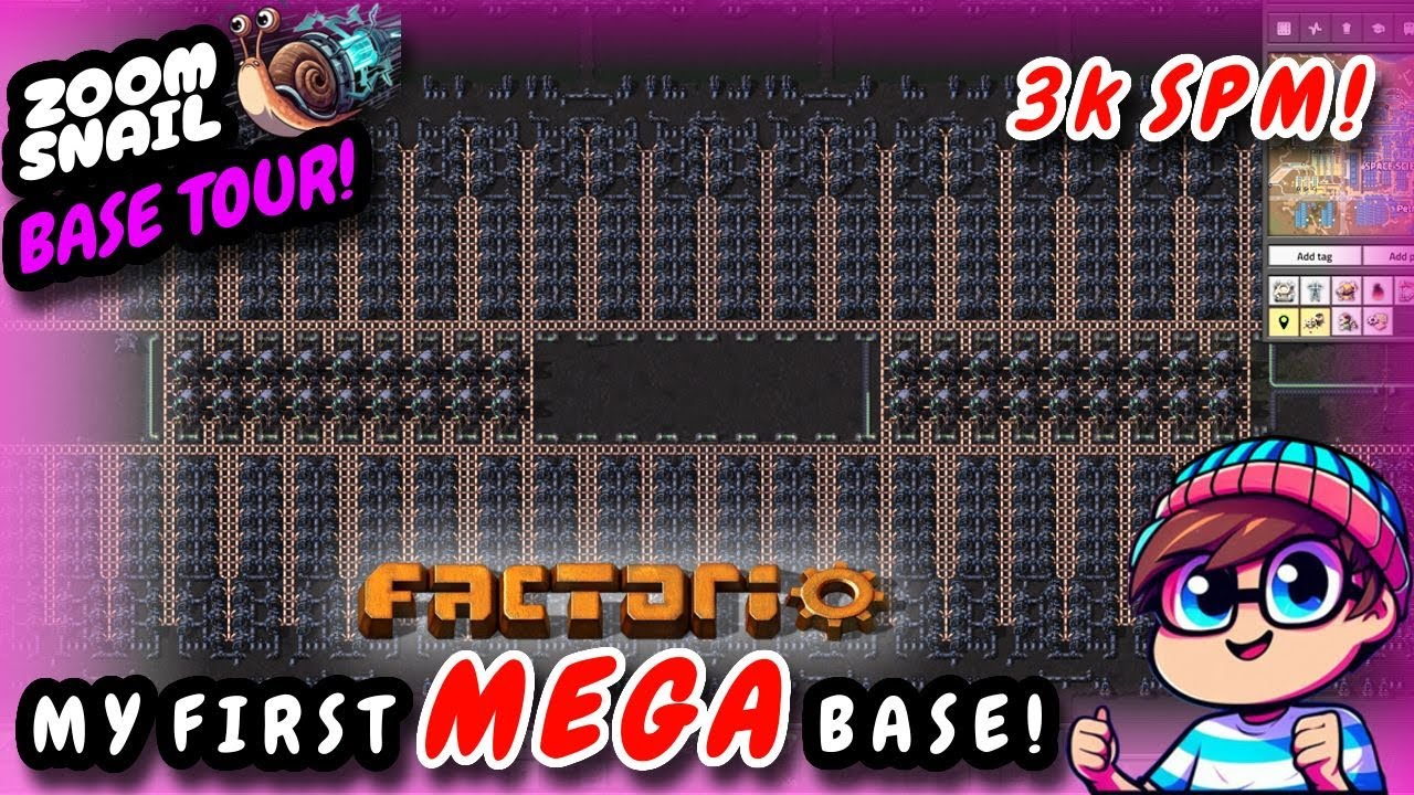 Touring my First Mega Base | 3k SPM | Factorio 1.0 - YouTube