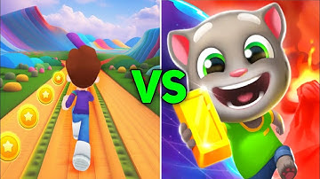 Kooply Run VS Talking Tom Time Rush - All Levels speedrun Gameplay walkthrough Android iOS