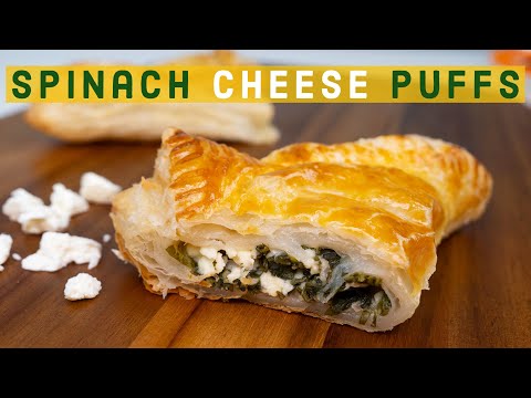 Spinach Cheese Puffs / Spinach and Feta Puff Pastry