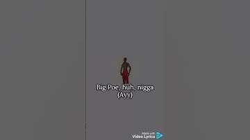 Thumbnail of Big Poe #viral #music #tylerthecreator #lyrics #rapper #pharrellwilliams #bustarhymes