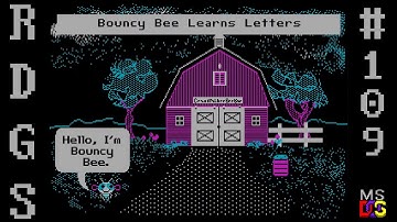 Random DOS Game Show #109: Bouncy Bee Learns Letters (1985)