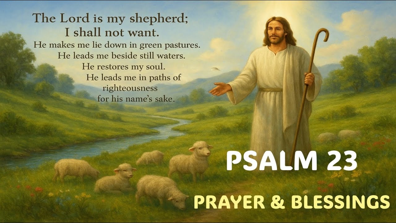 🕊️ Psalm 23 Prayer & Blessings | The Lord Is My Shepherd 🙏 | Peace ...
