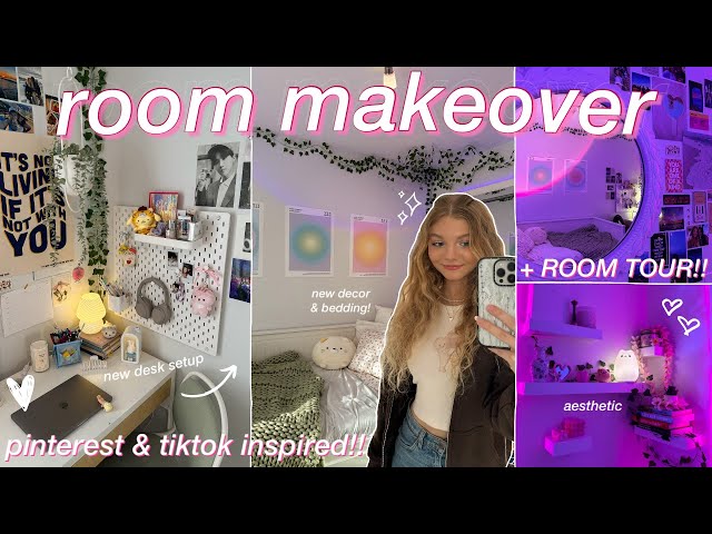 DECORATING MY ROOM *aesthetic/tiktok/pinterest inspired ROOM