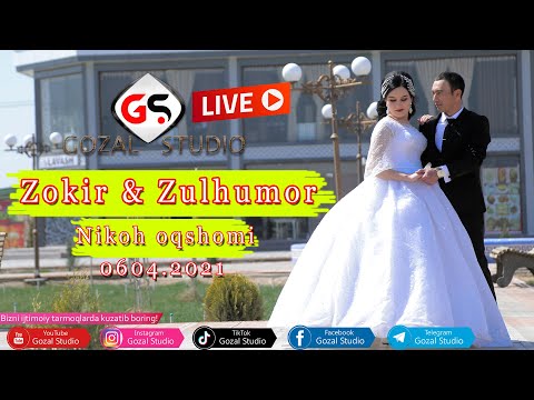 Zokir va Zulxumor Nikoh oqshomi 06.04.2021 | ORZU to'yxonasi |LIVE