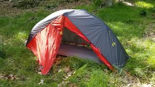 Outdoor Vitals Ultralight Dominion Backpack Tent Review - Set up in ultralight mode 2lbs