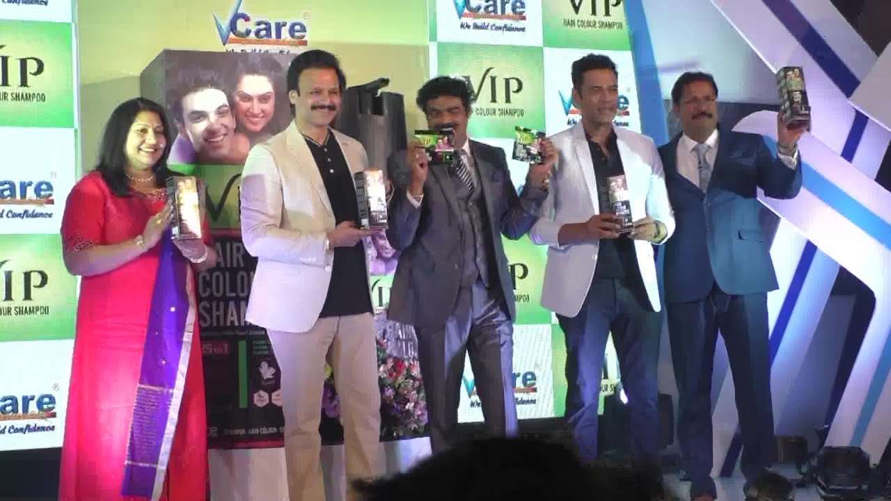 Bollywood Actor Vivek Oberoi launches VCare VIP Hair Colour Shampoo ...
