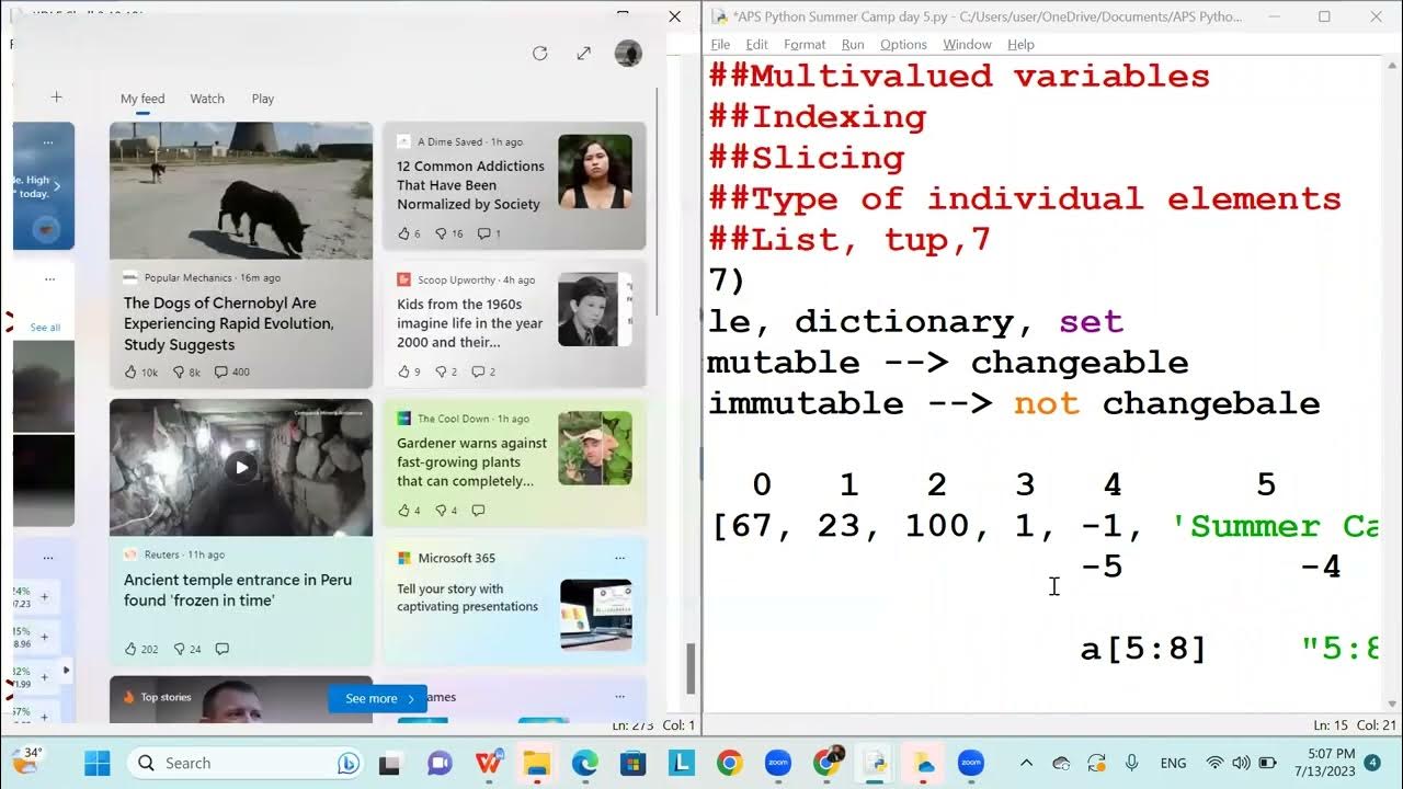 Python Summer Camp APSIS Day 5 Session 4 - YouTube