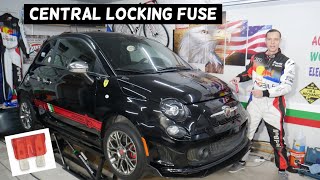 FIAT 500 CENTRAL LOCKING FUSE LOCATION REPLACEMENT, CENTRAL LOCKING NOT WORKING