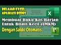 Membuat buku kas harian untuk bisnis kecil umkm dengan saldo otomatis