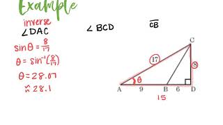 Multi step Right Triangle Trig