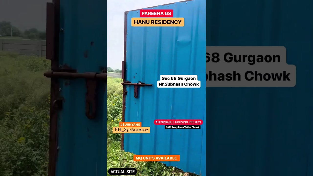 Pareena Hanu Residency Sec 68 Gurgaon 