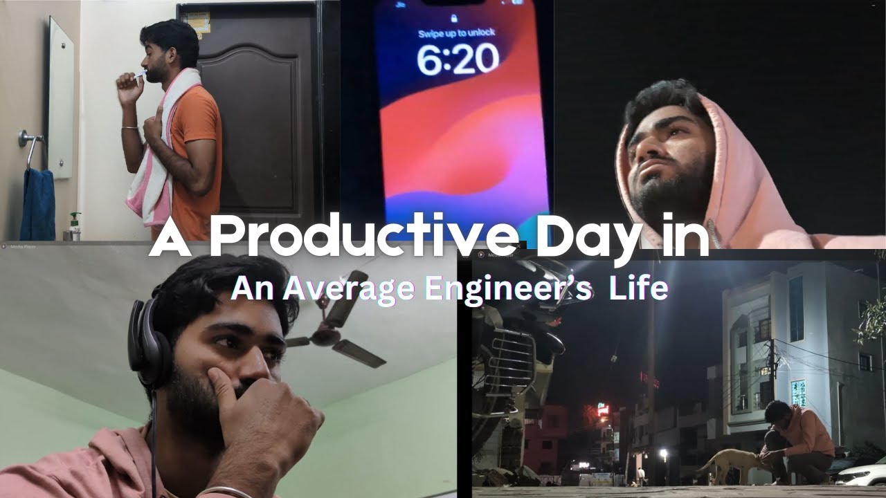 Productive day in the life of an average engineering student! - YouTube