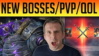 HUGE RAID UPDATE VIDEO! NEW BOSSES, MYTHIC GEAR, LIVE PVP \& MORE! MY REACTION | Raid: Shadow Legends