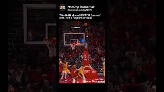 This MAN almost RIPPED Reaves' ARM. Should it be flagrant? #nba #nbaplayoffs