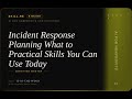 AI for Nonprofits: Incident Response Planning What to -- Practical Skills You Can Use Today