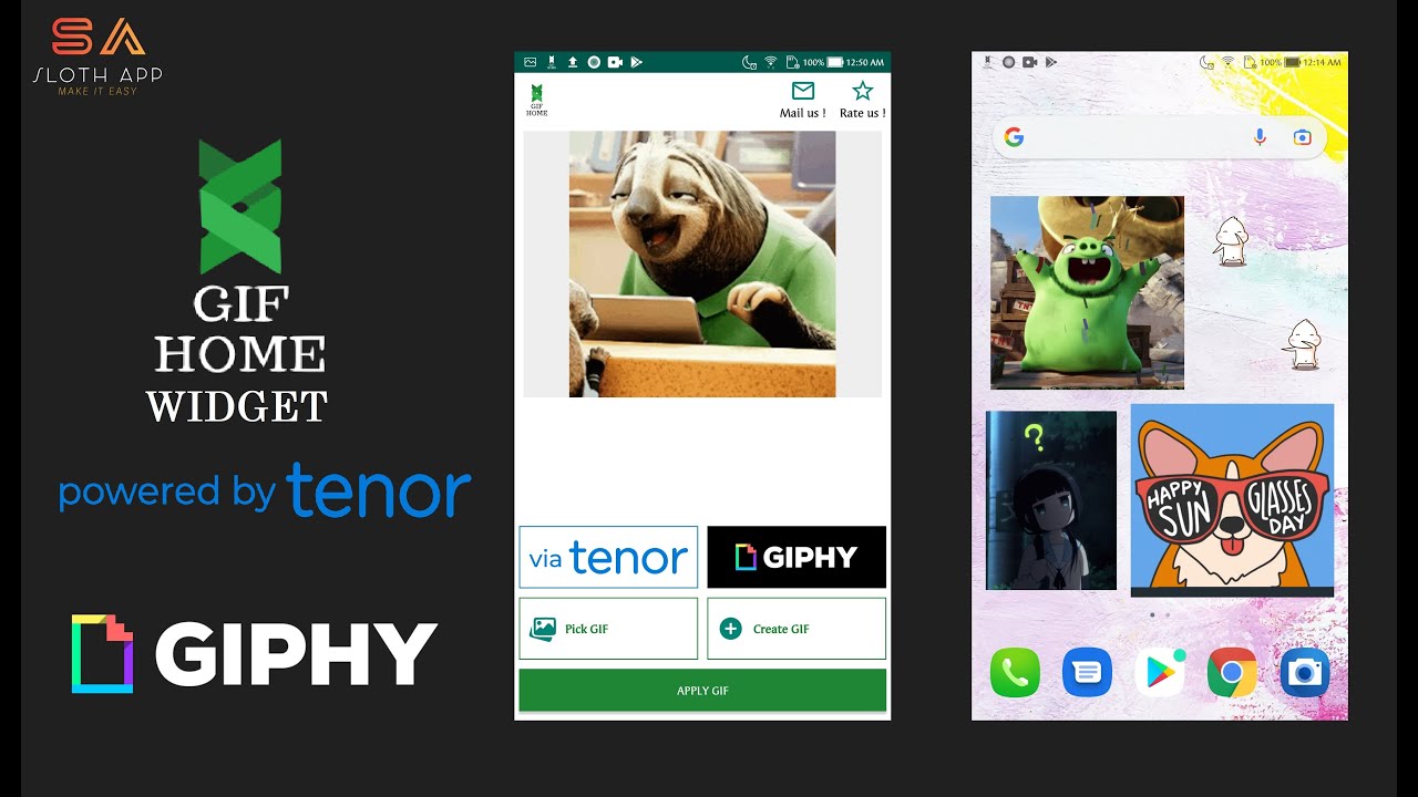 How to use Gif Home widget 2.0 - YouTube