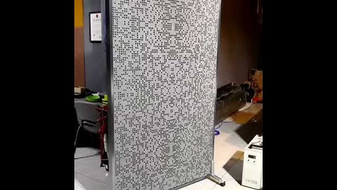 Laser cutting sound absorbing panels video shows