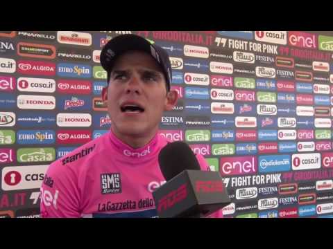 Andrey Amador despues de la 13a etapa el Giro d'Italia 2016