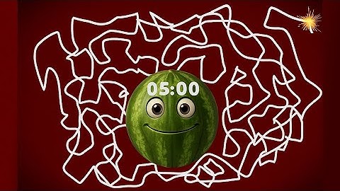 5 Minute WATERMELON Timer Bomb  [MISSION IMPOSSIBLE] 💣