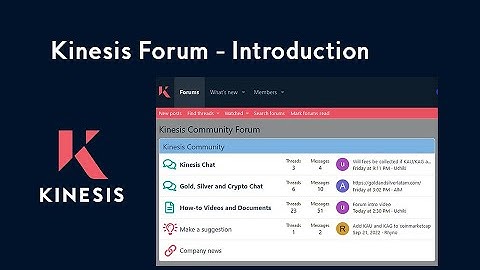Introduction to the Kinesis forum