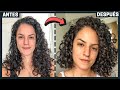 ✂️CORTE DIY para CABELLO RIZADO EN CASA 🏠 | Estilo BOB CORTO con CAPAS 😍 (Paso a paso)