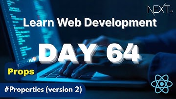 Learn Web Development | Day 64: Props with TypeScript in Next Js Explained for Beginners