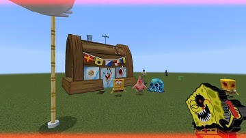 Sponge Bob Cursed Bikini Bottom Addon in Minecraft PE