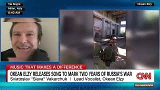 Slava Vakarchuk unveils new Okean Elzy song, "The Answer," on CNN.