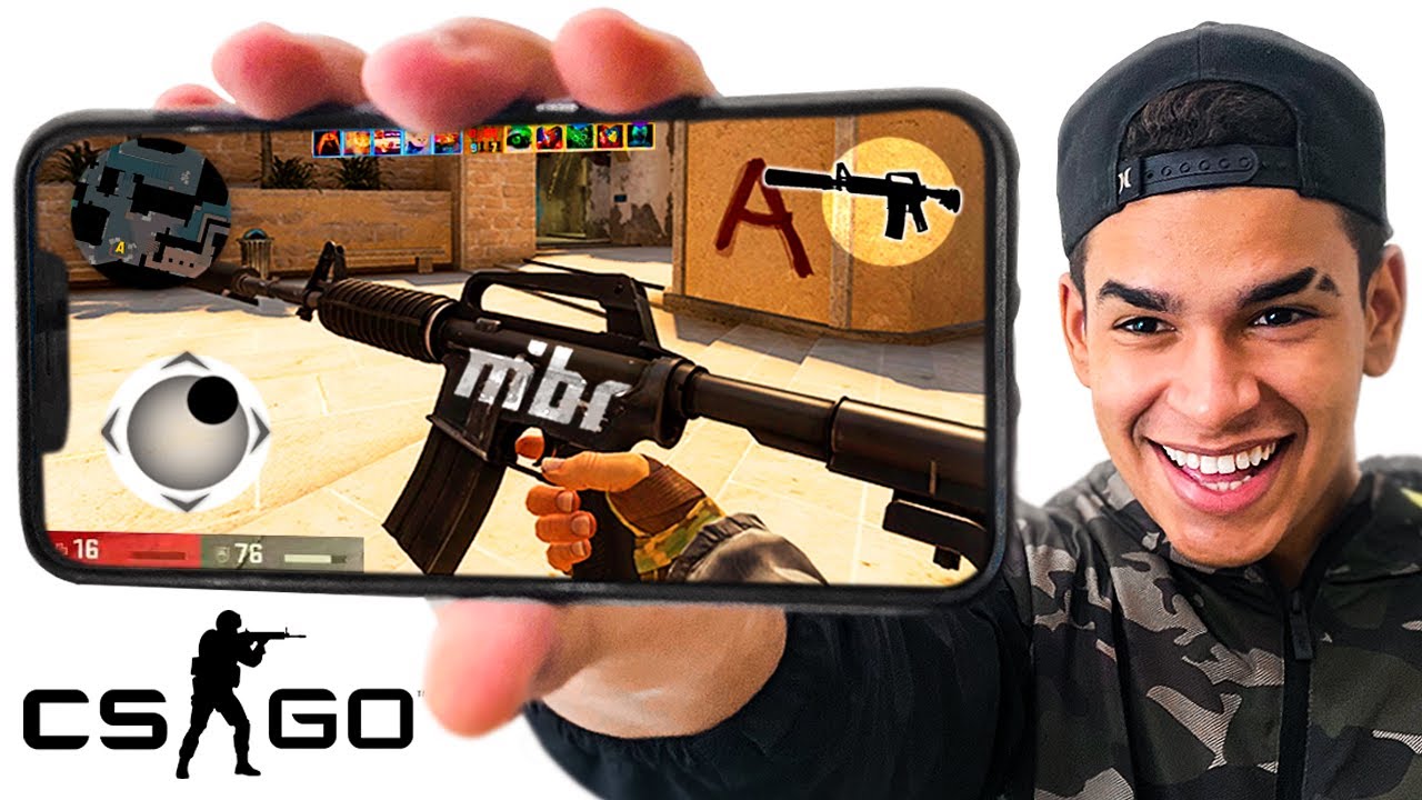 JOGAR CSGO NO CELULAR?! Tem Skins e É MUITO BOM!!! - YouTube