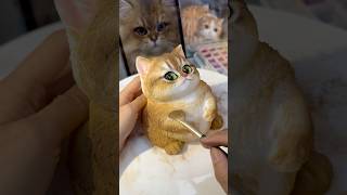 Whose little cat is this so cute and silly?#squishy #cute #diy #handmade #custom