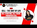 Cell: The Unit of Life L-1 | Cell Structure, Cell Theory, Prokaryotic Cell | NEET 2023 | Biotonic