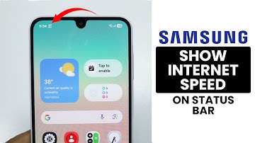 How to Display Internet Speed Indicator on ANY Samsung - Show Real Time Network Speed Indicator