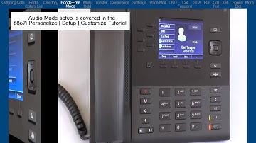 Mitel 6867i Phone: How to Use the Hands-Free Mode