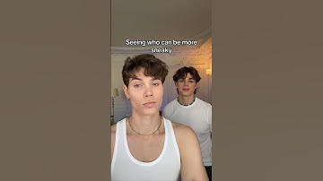 Seeing who can be more sneaky 😏 #shorts | Nicky and Pierre #NiPi