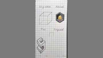 How to draw 3d cube🤔😱 #shorts #craft #art #drawing #crafts #satisfying