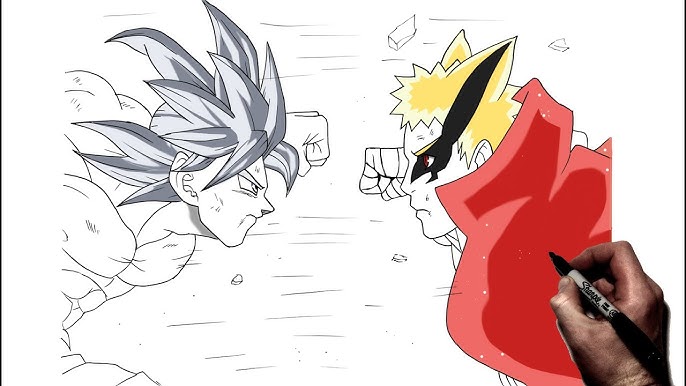 goku vs naruto - Desenho de gohan_br221 - Gartic